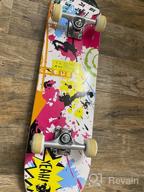 картинка 1 прикреплена к отзыву BELEEV Beginner Skateboard, 31 Inch Complete Skateboard for Kids Teens Adults, 7 🛹 Layer Canadian Maple Double Kick Deck Concave Cruiser Trick Skateboard with All-in-One Skate T-Tool от Sean Santhanam