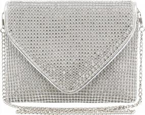 img 4 attached to Shine Bright With Naimo'S Crystal Rhinestone Crossbody Bag - Perfect For Your Party Prom Look!