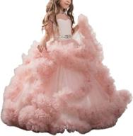 👗 stunning v back tulle gowns for girls' clothing through dresses logo