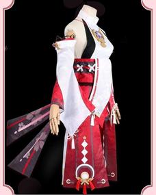 img 2 attached to DAZCOS Women US Size Genshin Impact Yae Miko Cosplay Costume Outfits For Halloween