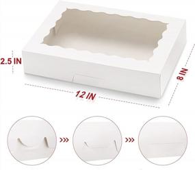 img 1 attached to 15-Pack Milolo Bakery Boxes With Window - Perfect For Packaging Cakes, Cookies, Pies, And Pastries