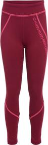 img 3 attached to Calvin Klein Girls Performance Leggings Girls' Clothing via Leggings