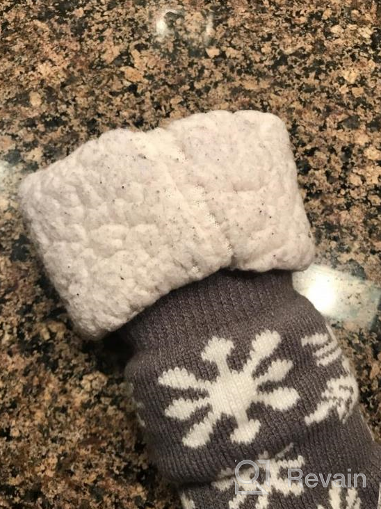 img 1 attached to Cozy Winter Unicorn Slipper Socks for Kids - Warm Fuzzy Plush Sherpa Lining: Girls & Boys review by Joseph Swanson