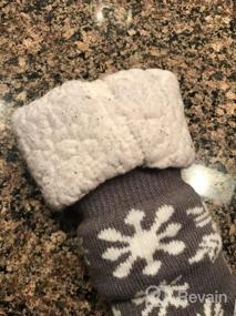 img 6 attached to Уютные зимние носки-тапочки с единорогом для детей - согревающая плюшевая подкладка из шерпы: для девочек и мальчиков
