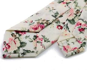 img 1 attached to Mantieqingway Cotton Printed Floral MYF006 029 Men's Accessories via Ties, Cummerbunds & Pocket Squares