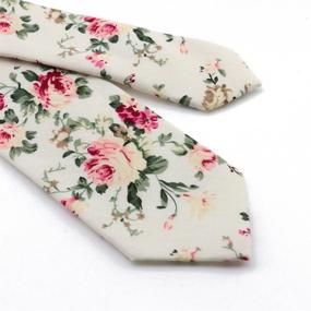 img 2 attached to Mantieqingway Cotton Printed Floral MYF006 029 Men's Accessories via Ties, Cummerbunds & Pocket Squares