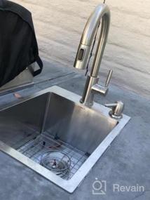 img 5 attached to 18" TORVA Gloss Black Drop-In Topmount Kitchen Sink, 16 Gauge Stainless Steel With PVD Coated Gunmetal NanoTek Single Bowl Bar/Prep Basin - 9 Inch Deep Dark Gray