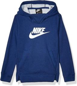 img 3 attached to Girls' Nike Active Pullover Hoodie in Carbon Heather - Stylish Clothing Option