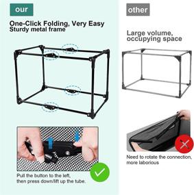 img 2 attached to X-Large Ownpets 4 Door Dog Soft Crate - Folding & Portable Soft-Sided Crate with Strong Steel Frame, Mesh Mat for Indoor & Outdoor Travel - Dog Crate