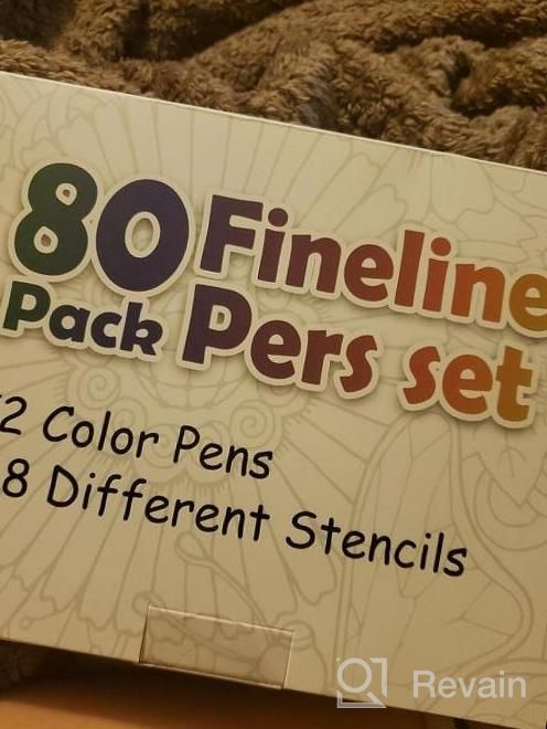 img 1 attached to Tebik 80 Pack Journal Planner Pens Colored Pens, 72 Colors Drawing Pens With 8 Stencils, Fineliners For Journal Planner Note Calendar Writing Coloring, Drawing & Detailing School Office Art Supplies review by Robert Demissie