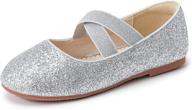 👠 glitter gold girls' shoes - flats for walofou bridesmaids princess логотип