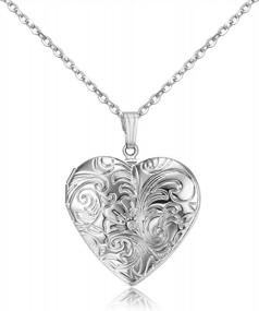 img 4 attached to Cherish Your Memories With Our 18K Gold Plated Flower Locket Necklace - Perfect Gift For Every Occasion!