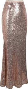 img 3 attached to Sequin Maxi Skirt for Women - Glittery Bodycon Mermaid Skirt Ideal for Formal Occasions