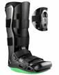 neenca medical inflatable walking boot, air cam walker fracture boot, orthopedic boot for ankle foot pain recovery, sprained ankle, stress fracture,broken foot,achilles tendonitis. tall version-usa042 (black, large) logo