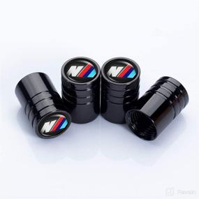 img 2 attached to 🚗 Jazzshion 4 Pcs Metal Car Wheel Tire Valve Stem Caps for BMW X1 X3 M3 M5 X1 X5 X6 Z4 3 5 7Series Logo Styling Decoration Accessories