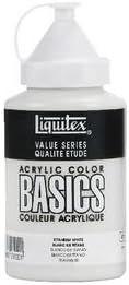 img 1 attached to Обзор краски акриловой Liquitex BASICS: бутылка с дозатором 13,5 унций в цвете титанового белого