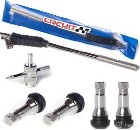 img 4 attached to 🔧 Circuit Performance Valve Stem Puller Installer Tool with TR413 Chrome Rubber Valve Stems and 4 Way Valve Core Remover - Full Kit
