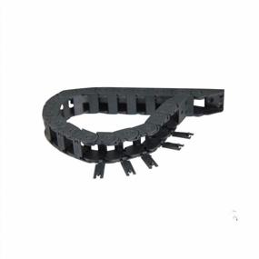 img 3 attached to 10Mm X 11Mm Black Plastic Open Type Cable Wire Carrier Drag Chain Towline R18 For 3D Printer And CNC Machines - 1 Meter Length
