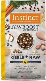 img 4 attached to Whole Grain Chicken And Brown Rice Natural Dry Dog Food With Raw Boost, 4.5Lb Bag By Instinct