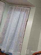 img 1 attached to DWCN Faux Linen Sheer Curtains 84 Inch Length 2 Panels Set, Light Filtering Semi Voile Rod Pocket Top Window Curtain For Living Room Bedroom, 42 X 84 Inch Length review by Carla Martinez