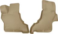 🚗 husky liners classic style series front floor liners - tan, 33253, compatible with 2021-2022 ford e-350/e-450 super duty, 2003-2019 ford e-350 super duty, 2003-2014 ford e-150/e-250, and additional 2 pcs логотип