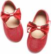 flaryzone toddler/little girls' ballerina flat mary jane princess dress shoes - wedding school party 4 logo