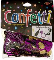 brighten up your bachelorette party with multicolored plastic confetti - beistle cutouts, 1 pack logo