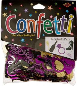 img 1 attached to Brighten Up Your Bachelorette Party With Multicolored Plastic Confetti - Beistle Cutouts, 1 Pack