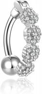 stunning and safe: shop candyfancy's reversible belly button rings in surgical steel and cz logo