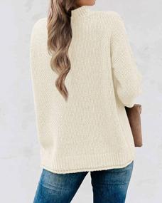 img 2 attached to MEROKEETY Women'S Long Sleeve Turtleneck Cozy Knit Sweater Casual Loose Pullover Jumper Tops