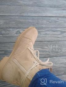 img 6 attached to BURGAN 842 Короткие армейские ботинки (с боковой молнией) Унисекс Высокая шнуровка Военные джунгли Низкий стиль Ботильоны Натуральная кожа Для мужчин и женщин Всепогодная легкая тактическая обувь