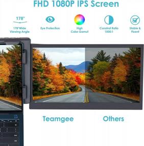 img 3 attached to 🔍 Enhance Your Screen Real Estate with TeamGee's 13.3" Portable Monitor - 60Hz, P2 Pro, HD Display Extender