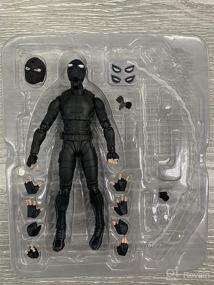 img 3 attached to Spiderman Movie Heroes - Exclusive All Black Spiderman Action Figure & Toy for Fans!