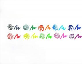 img 2 attached to Unicorn Stamp Marker Set Of 10, Birthday Gift Arts And Crafts