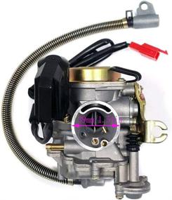 img 2 attached to TOPEMAI 18mm Carburetor with Intake Manifold Air Filter for GY6 50CC 49CC 4 Stroke Scooter Taotao Engine - Optimized 50cc Carb, Moped Parts 50CC