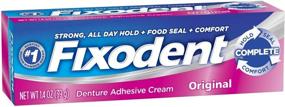 img 1 attached to Enhanced Denture Care: Fixodent Complete Original Denture Adhesive for Optimal Oral Health