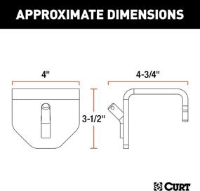 img 3 attached to 🔒 CURT 17003 Weight Distribution Hitch Clamp-On Hookup Brackets: Secure and Convenient Black Brackets