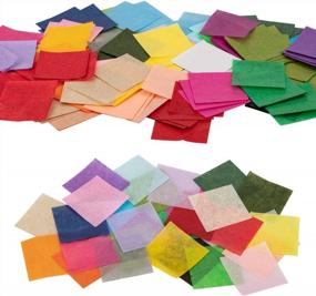 img 1 attached to Get Creative With Nicunom 9600 Pcs 1-Inch Tissue Paper Squares In 30 Assorted Colors For Crafting, Scrapbooking, And Classroom Activities – School Supplies That Inspire DIY Projects!
