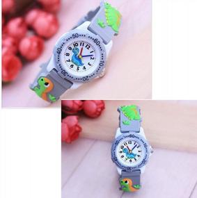 img 3 attached to 🌈 ELEOPTION Kids Watch for Girls Boys - Waterproof Toddlers Digital Watch with 3D Cute Cartoon Silicone Strap - Perfect Birthday Gift for Kids
