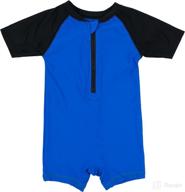 upf 50+ one piece rashguard for baby boys and girls (size 3-24 months) logo