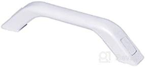 img 4 attached to 👐 DetMar White Grab Handle with Soft Grip - 12-1134P