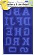 collegiate soft flock iron-on letters & numbers by dritz cl175lnrb, 1-3/4-inch, royal blue (pack of 3 sheets) logo