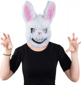 img 4 attached to Unleash Your Inner Horror With Tigerdoe'S Scary Masks: Creepy Bunny, Killer Bunny And Spooky Masks