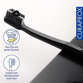 img 2 attached to Black & White CURAPROX Ultra Toothbrushes: Enhanced for Better Dental Care