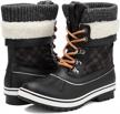 stay stylish and comfortable all winter with aleader women's waterproof snow boots logo