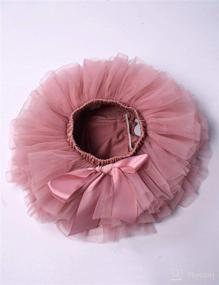 img 2 attached to 👶 Soft Tulle Tutu Skirt Set for Baby Girls: Diaper Cover, Bloomers, and Headband, 6M-3T