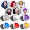 volluck hair color wax pomades 4.23oz natural hair coloring wax materials disposable hair styling clays ash for cosplay, party, show,halloween (6 colors) logo