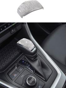 img 4 attached to 🚗 Rhinestone Bling Decals Sticker for Toyota RAV4 Highlander Venza Car Shifter Gear Lever - Interior Bling Accessories