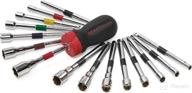 🔧 gearwrench 16 pc. ratcheting nutdriver set - sae/metric - 8916d: a comprehensive tool for efficient fastening логотип