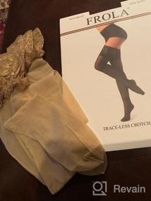 img 8 attached to Ultra-Thin Silicone Lace Thigh High Stockings For Women: Run-Resistant And Sheer Tights With 0D Feel